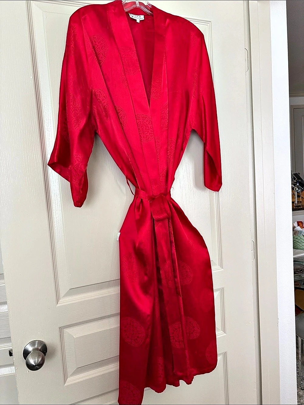 YuahongMei Red Maxi Dress Size Medium Like New